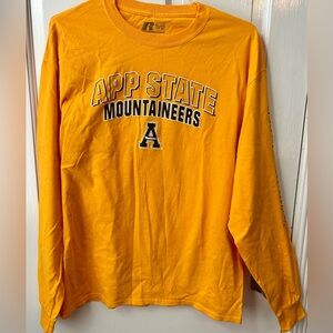 Appalachian State Russell Athletic Mustard Long Sleeve Tee, size XL